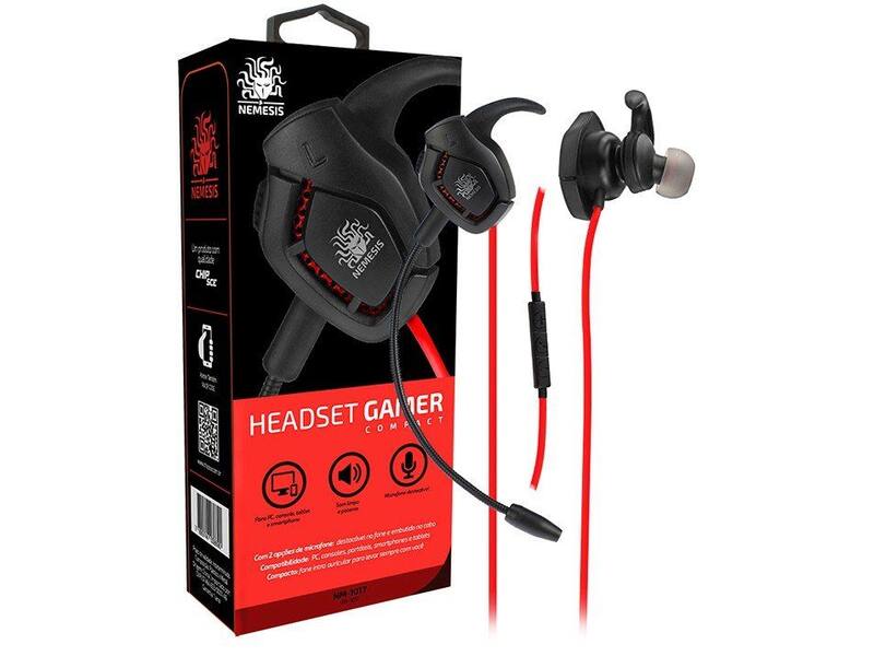 POINT ３FM-VERSATILITY Headset Gamer Nemesis NM-1017 - para PS4 PC Xbox One Nintendo